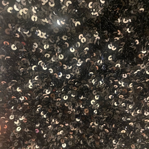 Black Sequins Maxi Dress with split - Picture 2 of 7